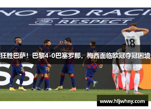 狂胜巴萨！巴黎4-0巴塞罗那，梅西面临欧冠夺冠困境
